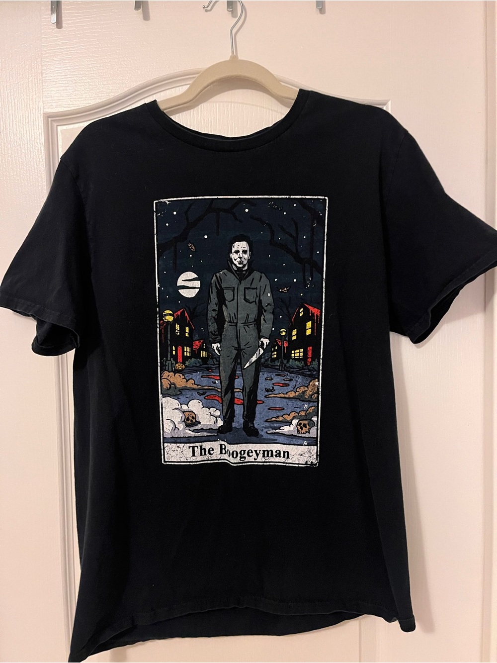 Men's Black 'The Boogeyman' Graphic Short-Sleeve Tee